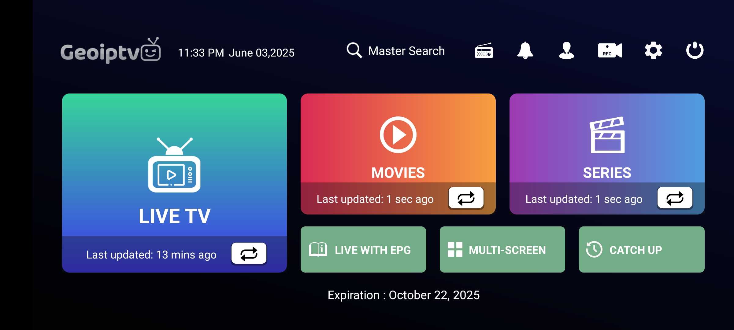 geo iptv activecode player