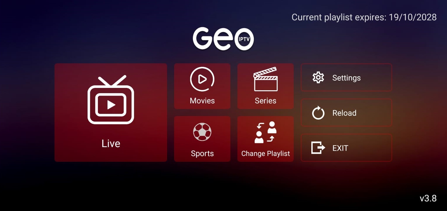 Geo IPTV OTT Player By Mac Address